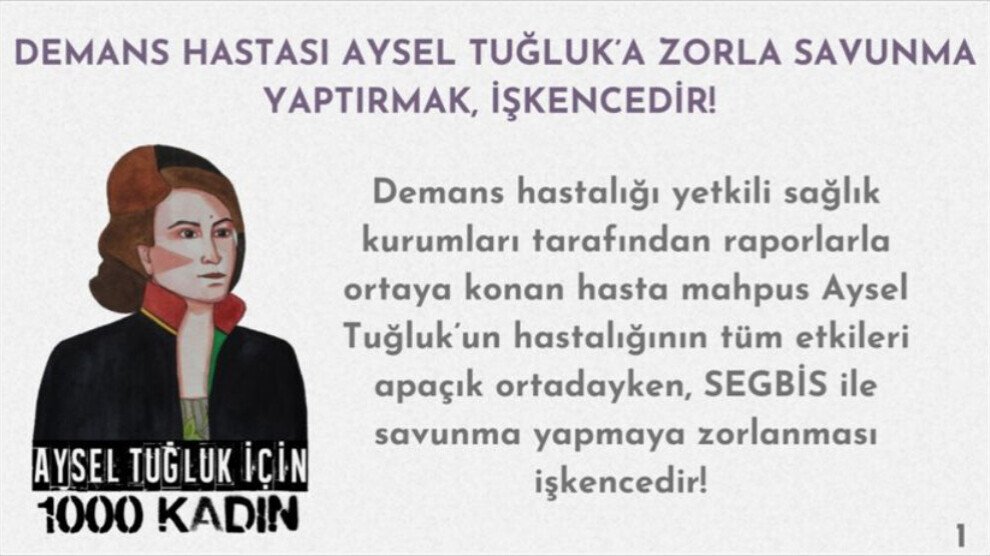 1000 vrouwen voor Aysel Tuğluk