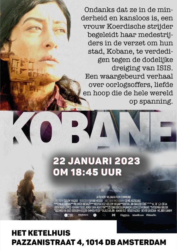 Film Kobane 22 januari te zien in Het Ketelhuis, Amsterdam
