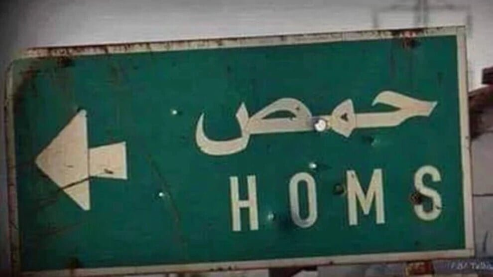 Gewapende aanval voor het ziekenhuis van Homs