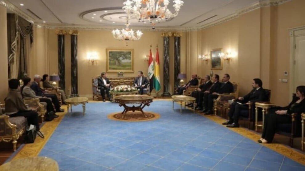 Delegatie uit Rojava ontmoet Nechirvan Barzani