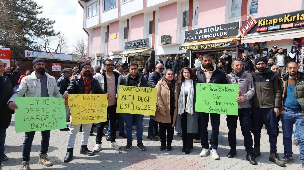 Alevitische organisaties protesteren tegen geothermieproject in Gimgim