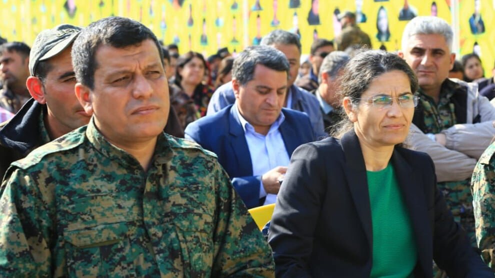 Ilham Ehmed en Mazlum Abdi op bezoek in Damascus voor gesprekken