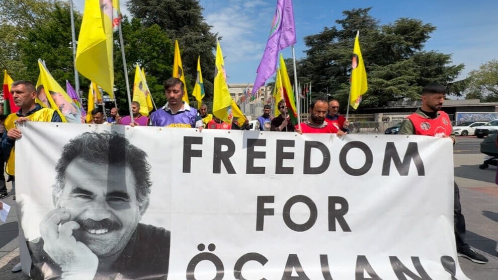 “Vrijheid voor Öcalan”-wake in Genève: 274 weken op rij