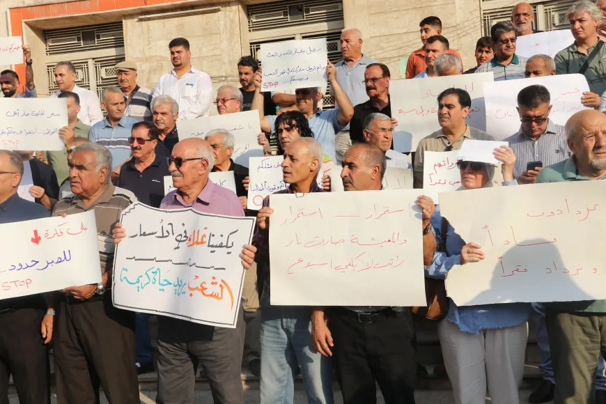 Protesten in Qamishlo voor verbetering van de levensstandaard