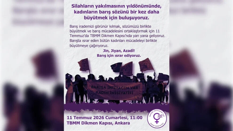 Vrouwen zullen hun dringende eisen voor vrede aan het Turkse parlement voorleggen