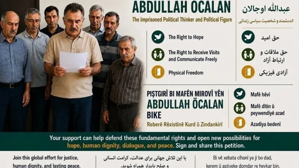 Petitie pleit voor ‘recht op hoop’ voor Abdullah Öcalan