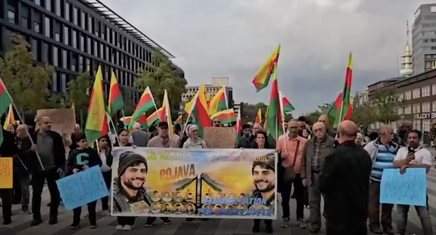 Protest in Duisburg na de moord op Sîpan Hiznî
