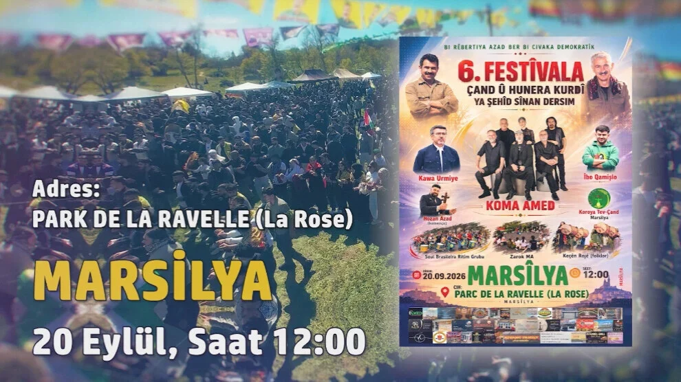 In Marseille worden de voorbereidingen getroffen voor het 6e Sinan Dersim Koerdisch Cultuurfestival