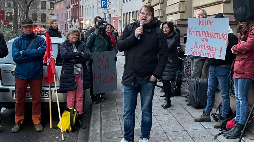 ANF ​​Gerichtsverfahren gegen Michel Brandt aus Solidarität mit Kurdistan verschoben